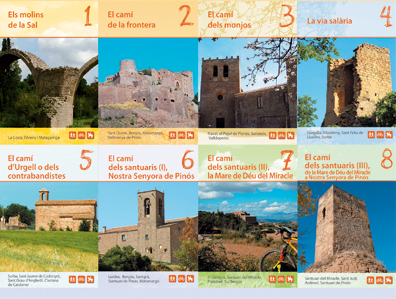 Cardona promociona el seu patrimoni natural i cultural amb la creació de 8 itineraris turístics per l'entorn de la vila